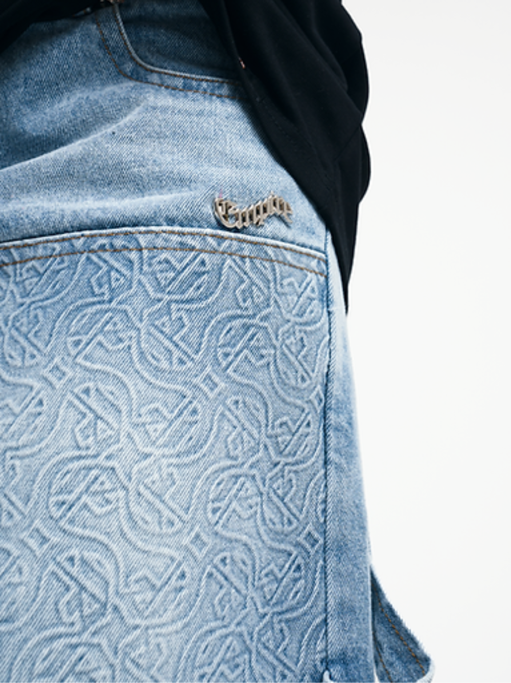 Empire Multi Logo Denim Jorts