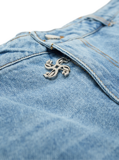 Empire Multi Logo Denim Jorts