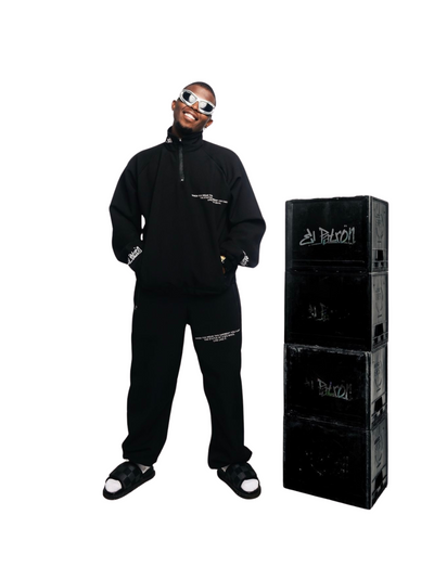 El Patron 2 Piece Black Roadman Tracksuit