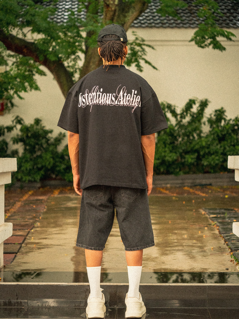 Ostentious Black Logo T-shirt