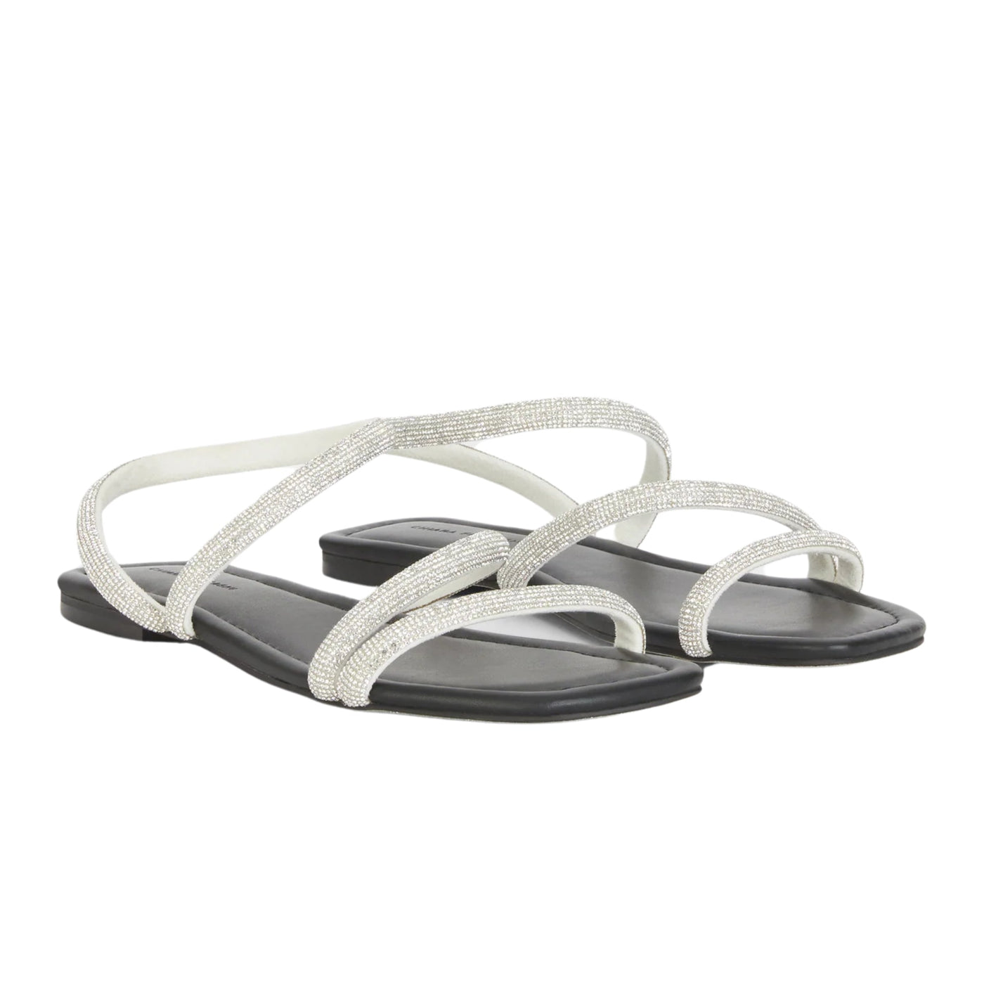 Chiara Feraggni Sandals Flat Black-Crystal