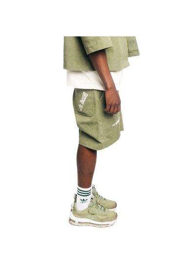 El Patron Green Stone Wash Shorts