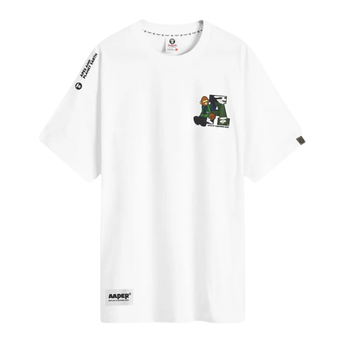 Aape T-Shirt Graphic Logo White