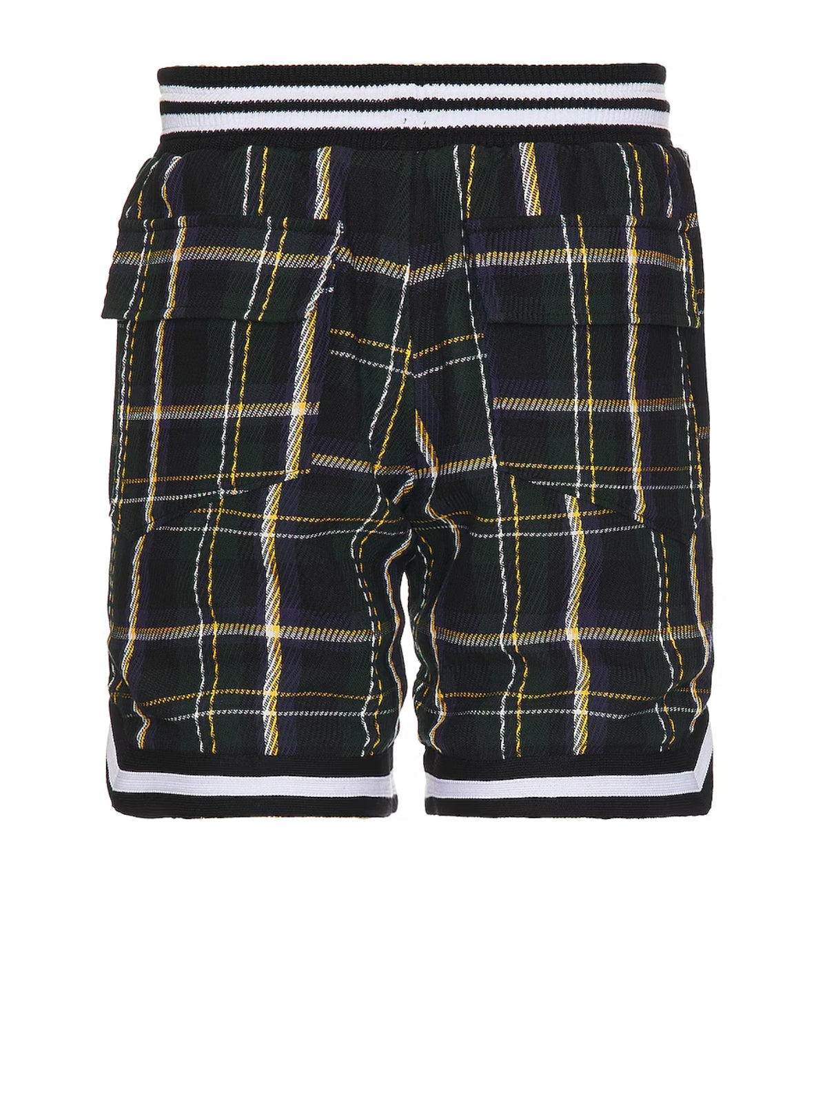 Rhude Shorts Flannel Court Logo Multi Green
