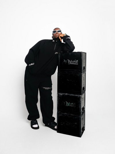El Patron 2 Piece Black Roadman Tracksuit