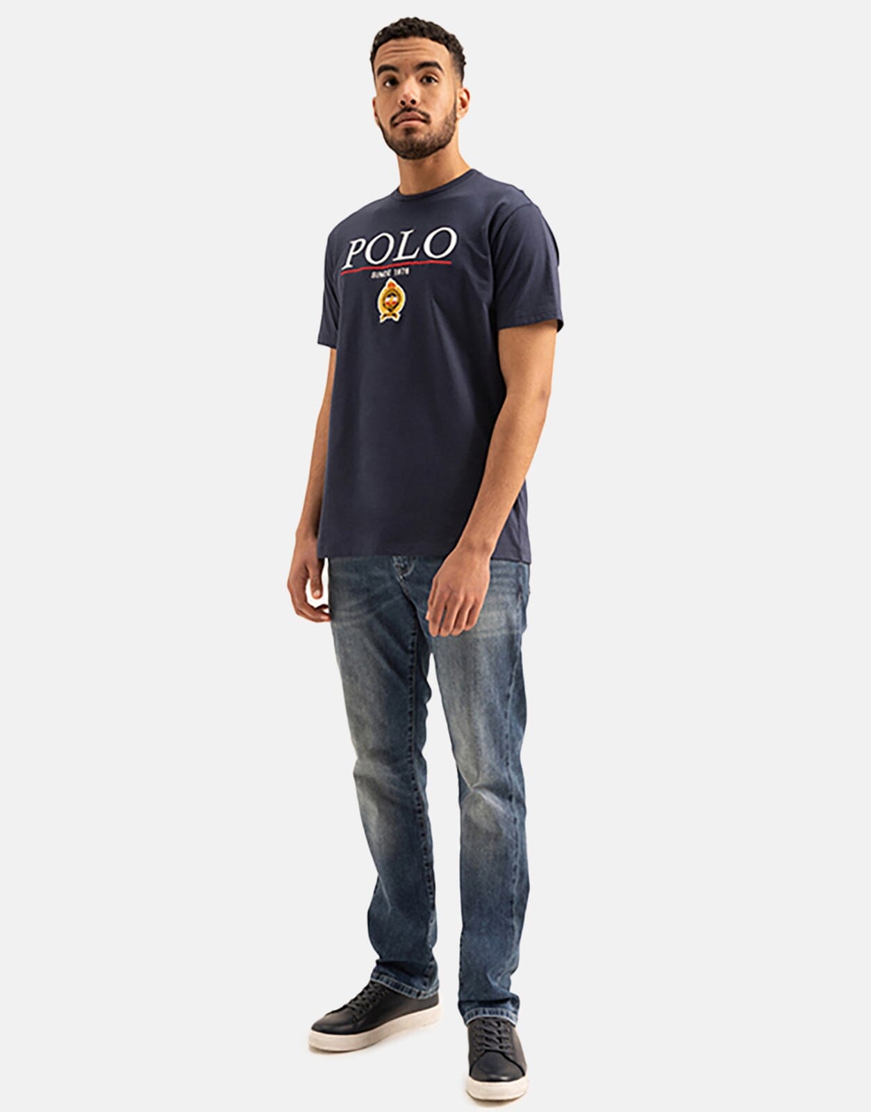 Polo Equestrian Bold Logo Blue T-Shirt