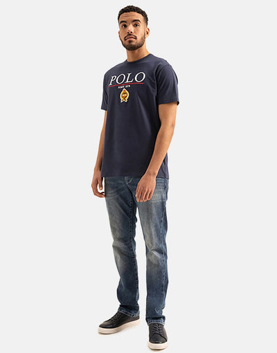 Polo Equestrian Bold Logo Blue T-Shirt