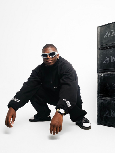 El Patron 2 Piece Black Roadman Tracksuit