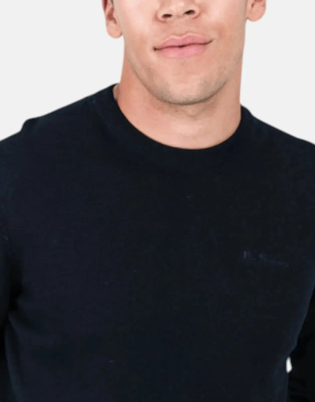 Ben Sherman Crew Neck Black Knitwear