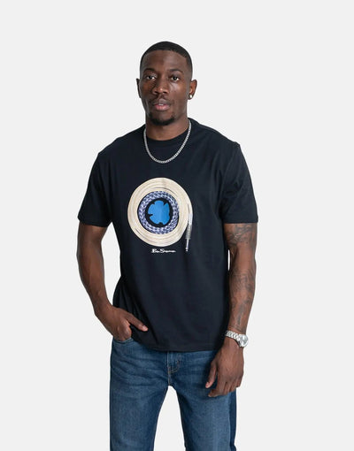 Ben Sherman Guitar Lead Target Black T-Shirt