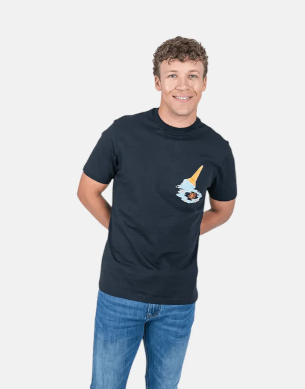 Ben Sherman Ice Cream Splat Black T-Shirt