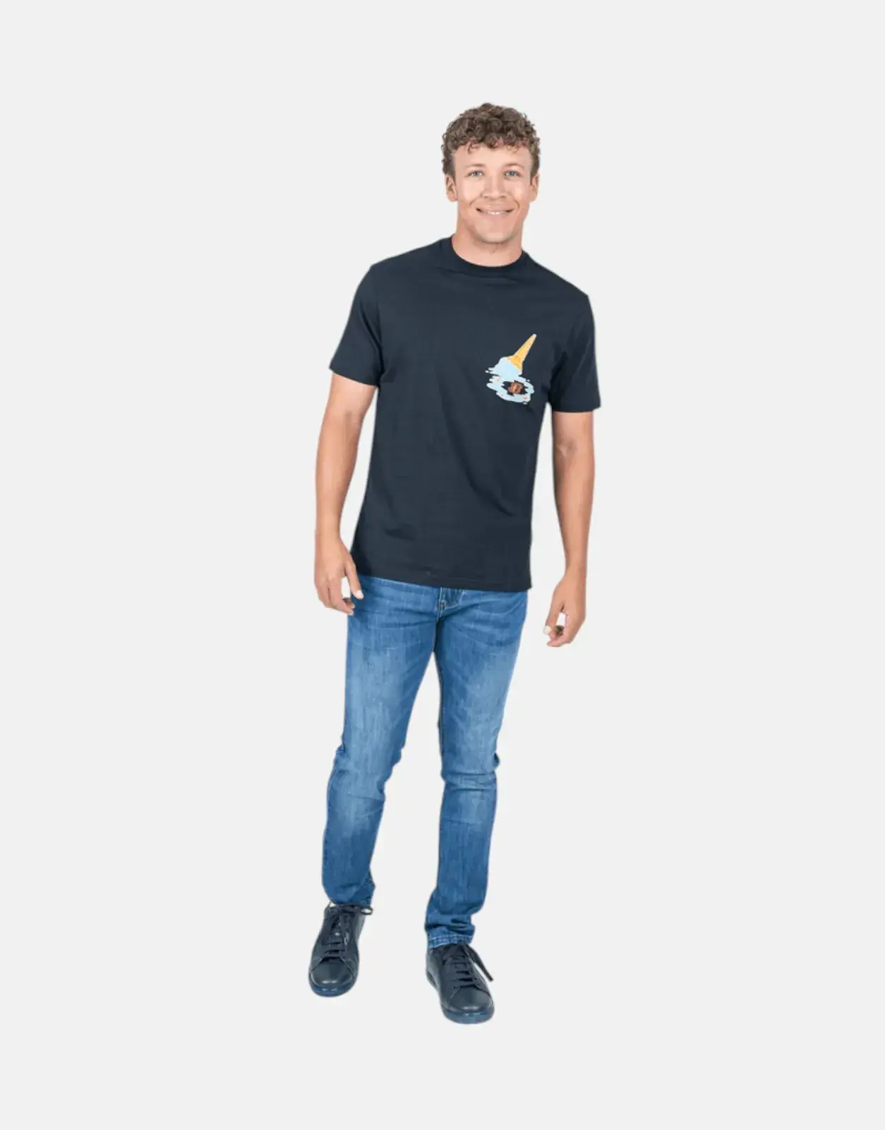 Ben Sherman Ice Cream Splat Black T-Shirt