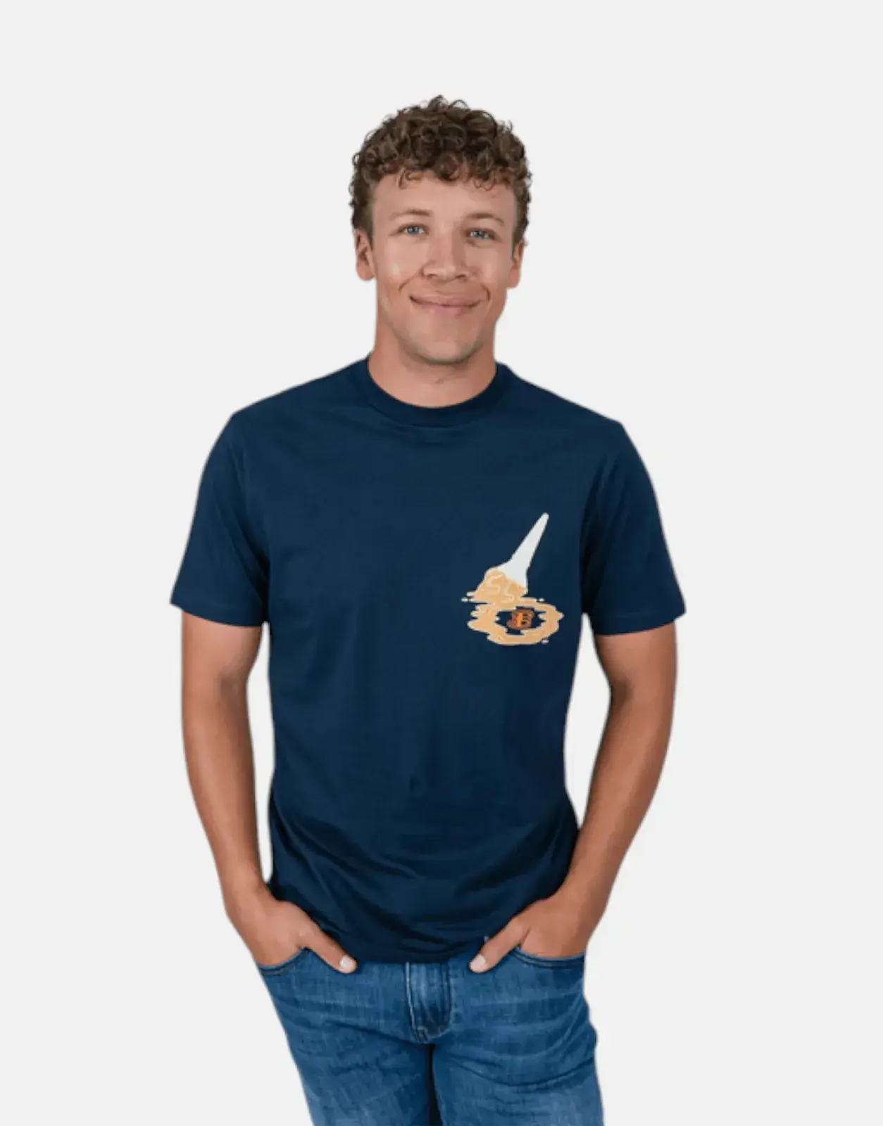 Ben Sherman Ice Cream Splat Navy T-Shirt