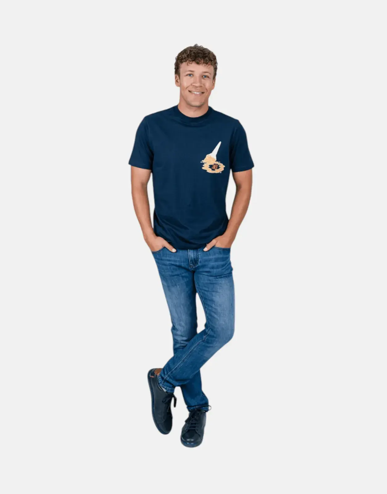 Ben Sherman Ice Cream Splat Navy T-Shirt