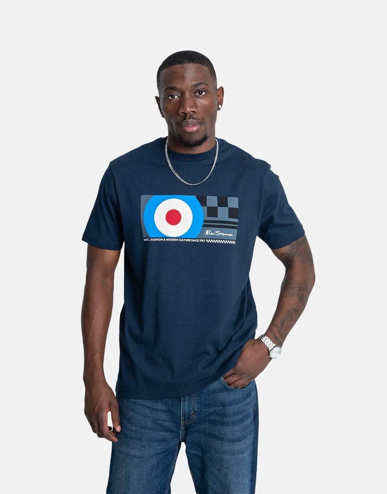 Ben Sherman Knock Out Navy T-Shirt