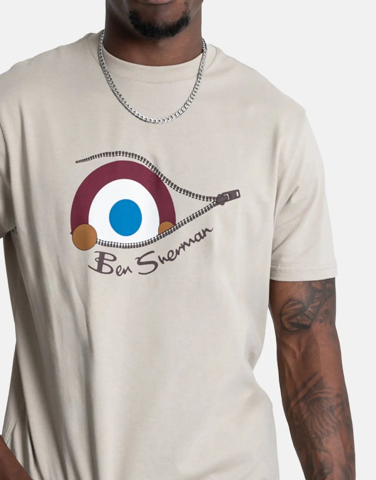 Ben Sherman Sneaky Target Brown T-Shirt