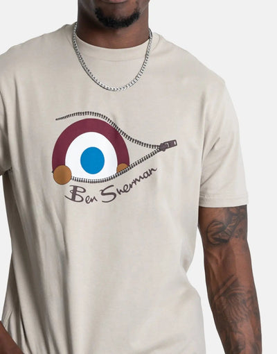 Ben Sherman Sneaky Target Brown T-Shirt