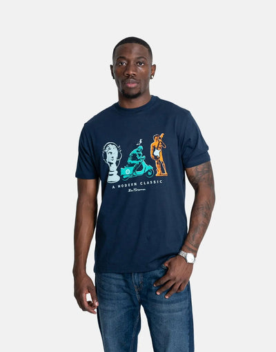 Ben Sherman Statue Navy T-Shirt
