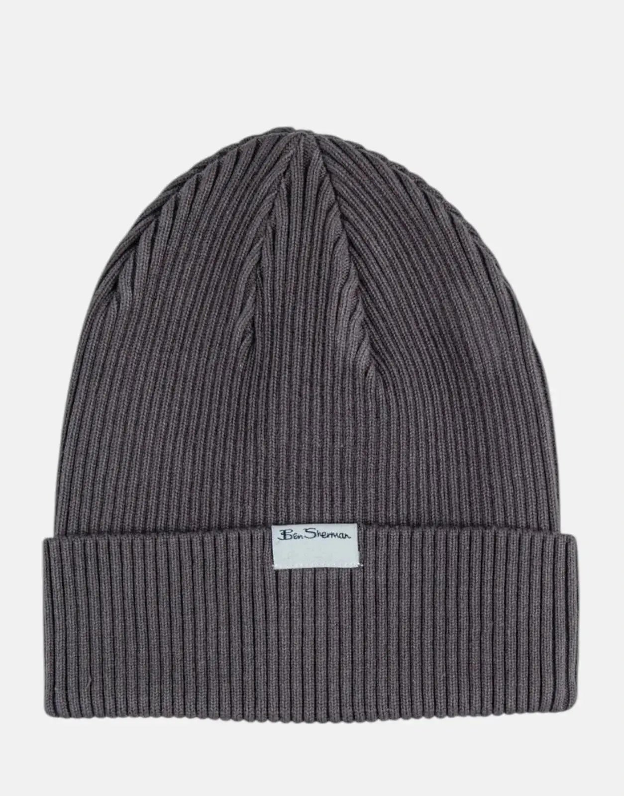 Ben Sherman Targy Rib Charcoal Beanie