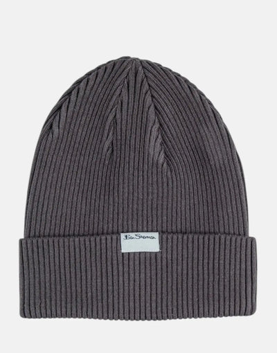 Ben Sherman Targy Rib Charcoal Beanie