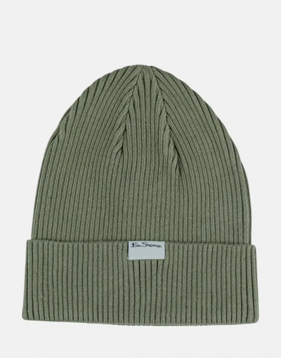 Ben Sherman Targy Rib Olive Beanie