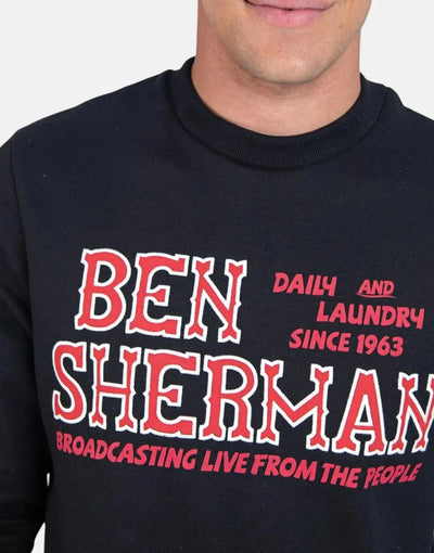 Ben Sherman The Wanderers Black Sweatshirt