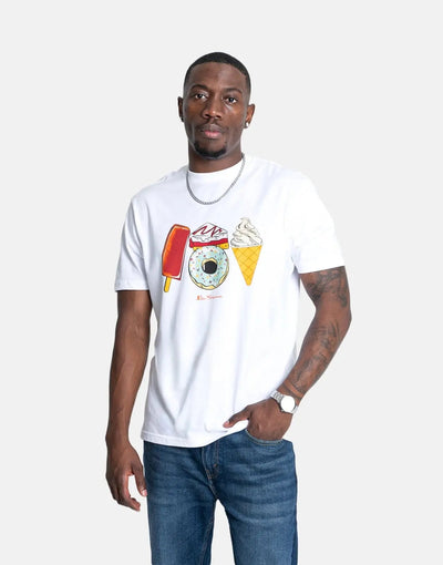 Ben Sherman Treats T-Shirt WHT