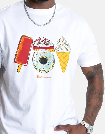 Ben Sherman Treats T-Shirt WHT
