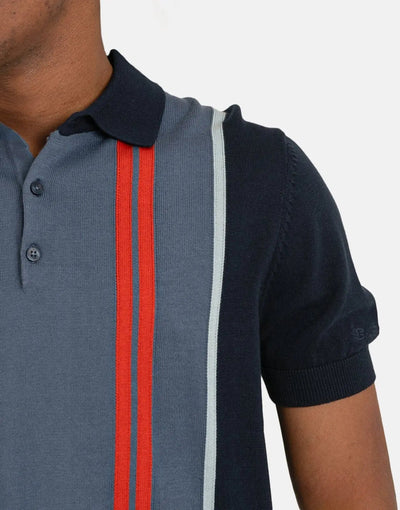 Ben Sherman Vertical Stripe Polo Shirt DKN