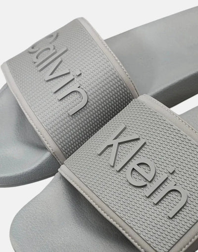 Calvin Klein Adj Grey Pool Slide