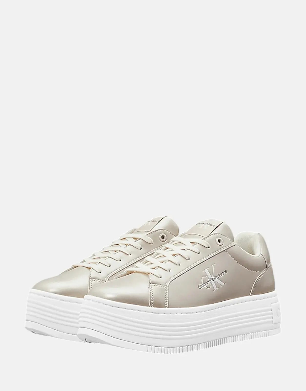 Calvin Klein Bold Platform Low Lace Off-White Sneakers