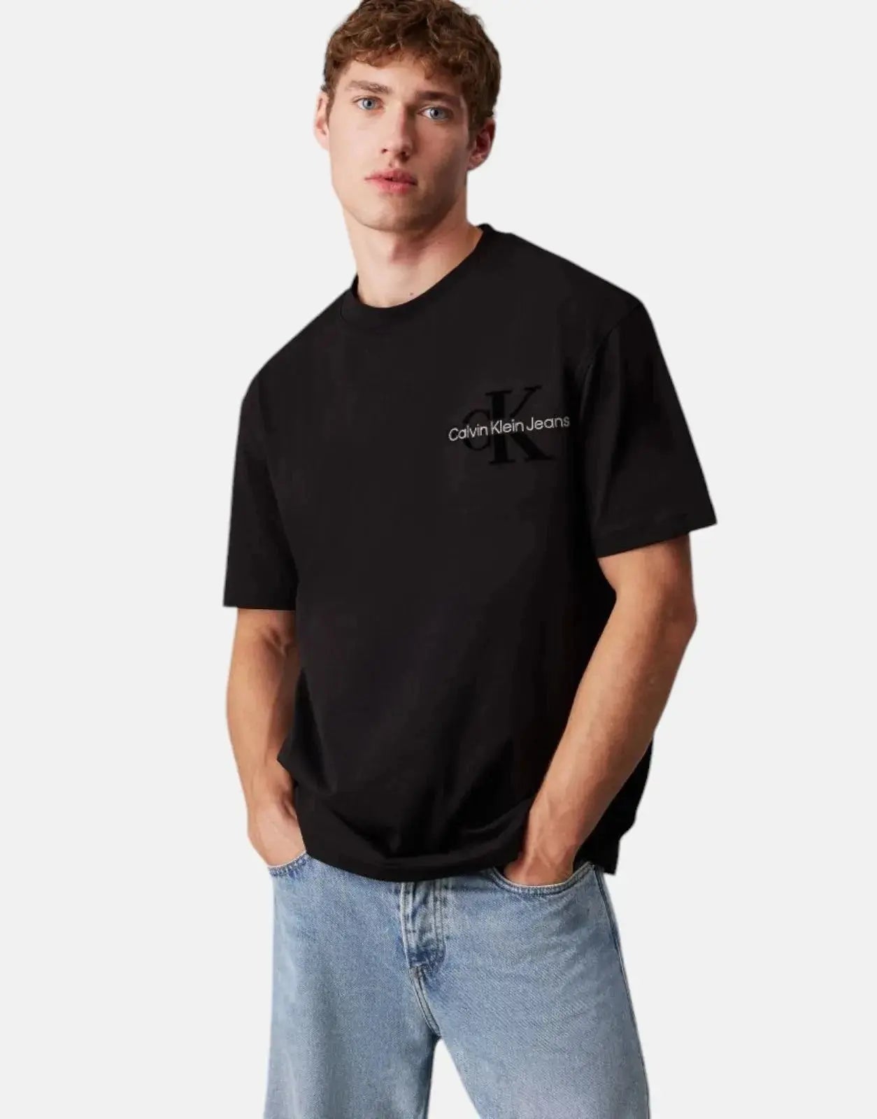 Calvin Klein Bristle Monologo Black T-Shirt