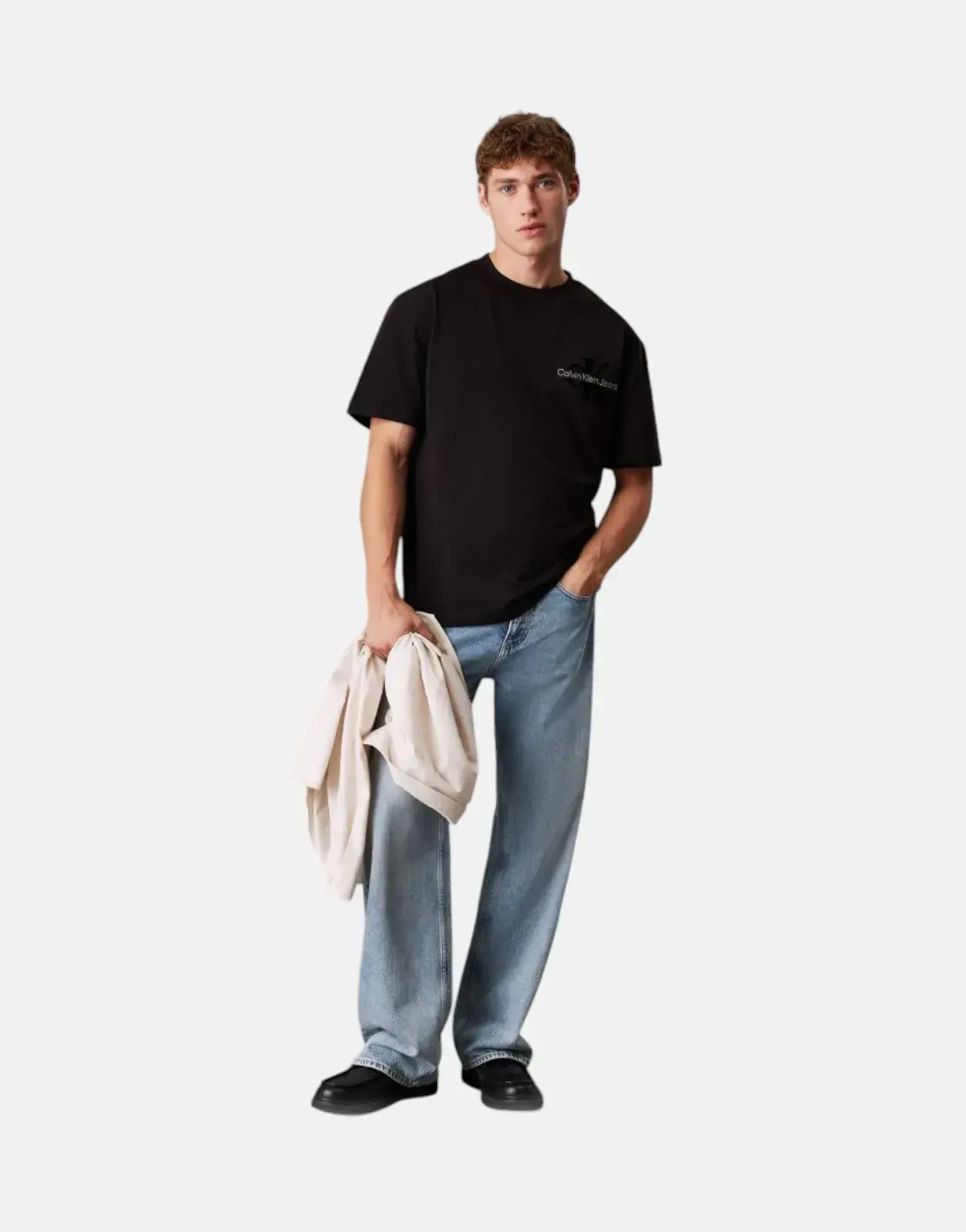 Calvin Klein Bristle Monologo Black T-Shirt
