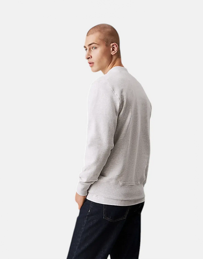 Calvin Klein Chenille Monologo Crew Grey Heather
