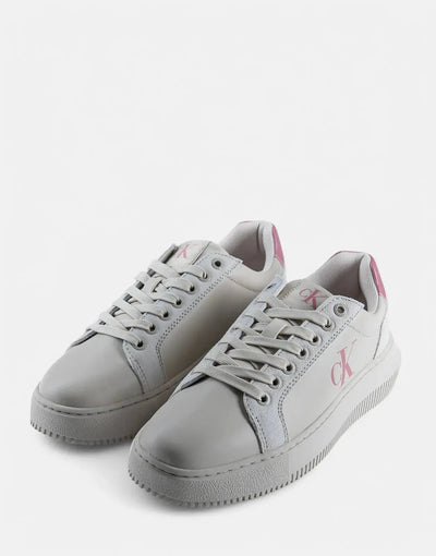Calvin Klein Chunky Cupsole Leather Off White Multi Sneakers