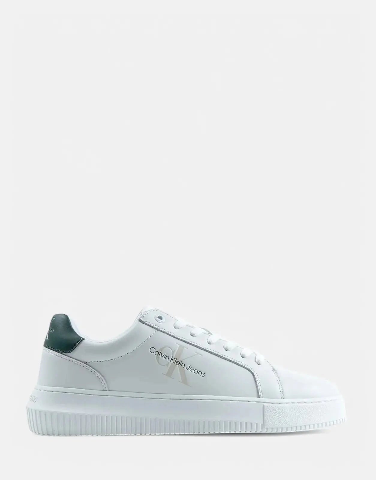 Calvin Klein Chunky Cupsole Mono White Sneakers