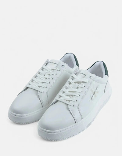 Calvin Klein Chunky Cupsole Mono White Sneakers