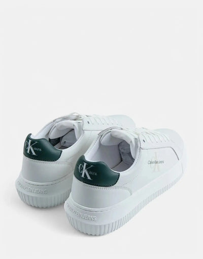 Calvin Klein Chunky Cupsole Mono White Sneakers