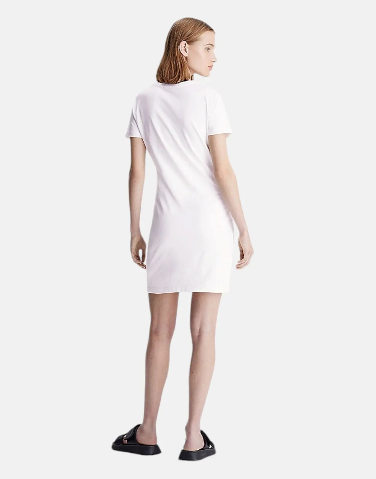 Calvin Klein Diffused Monologo White Dress