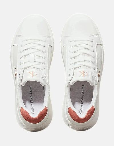 Calvin Klein Low Laceup Cupsole White Sneakers