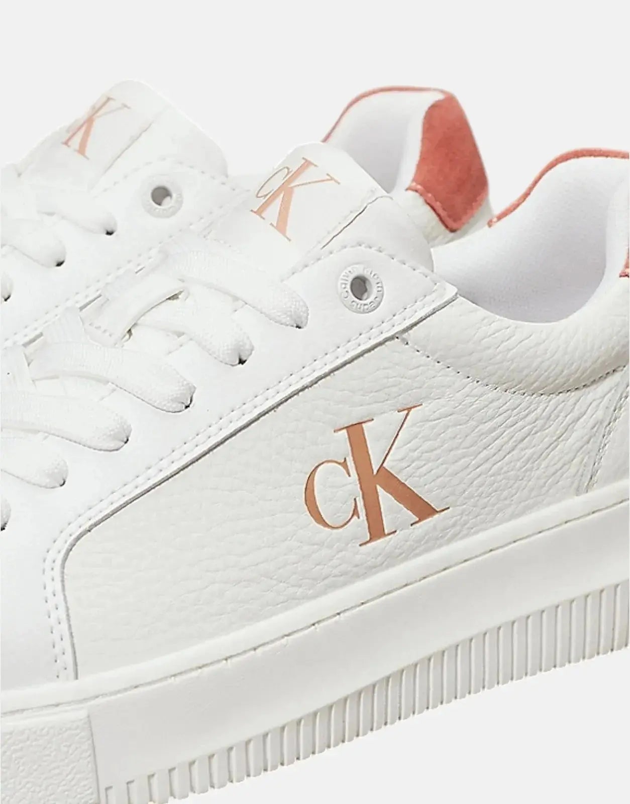 Calvin Klein Low Laceup Cupsole White Sneakers