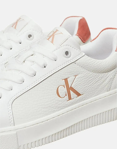 Calvin Klein Low Laceup Cupsole White Sneakers