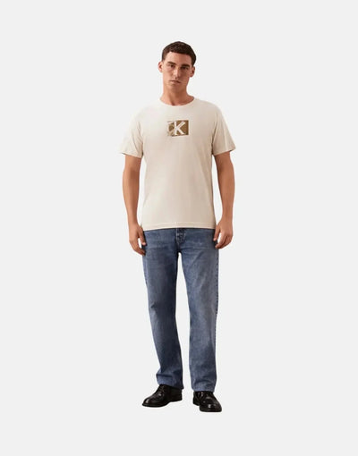Calvin Klein Small CK Box Beige T-Shirt