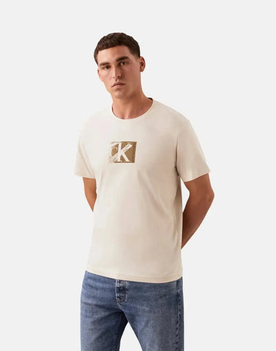 Calvin Klein Small CK Box Beige T-Shirt