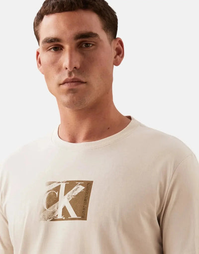 Calvin Klein Small CK Box Beige T-Shirt