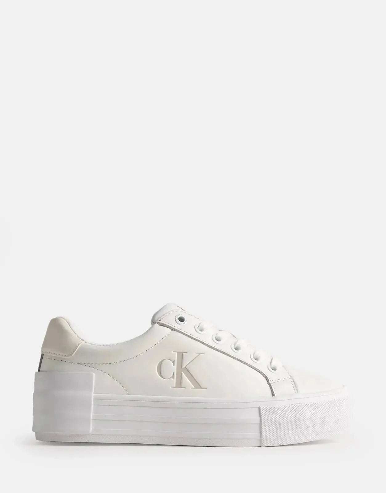 Calvin Klein Vulc Flatform Low White Sneakers