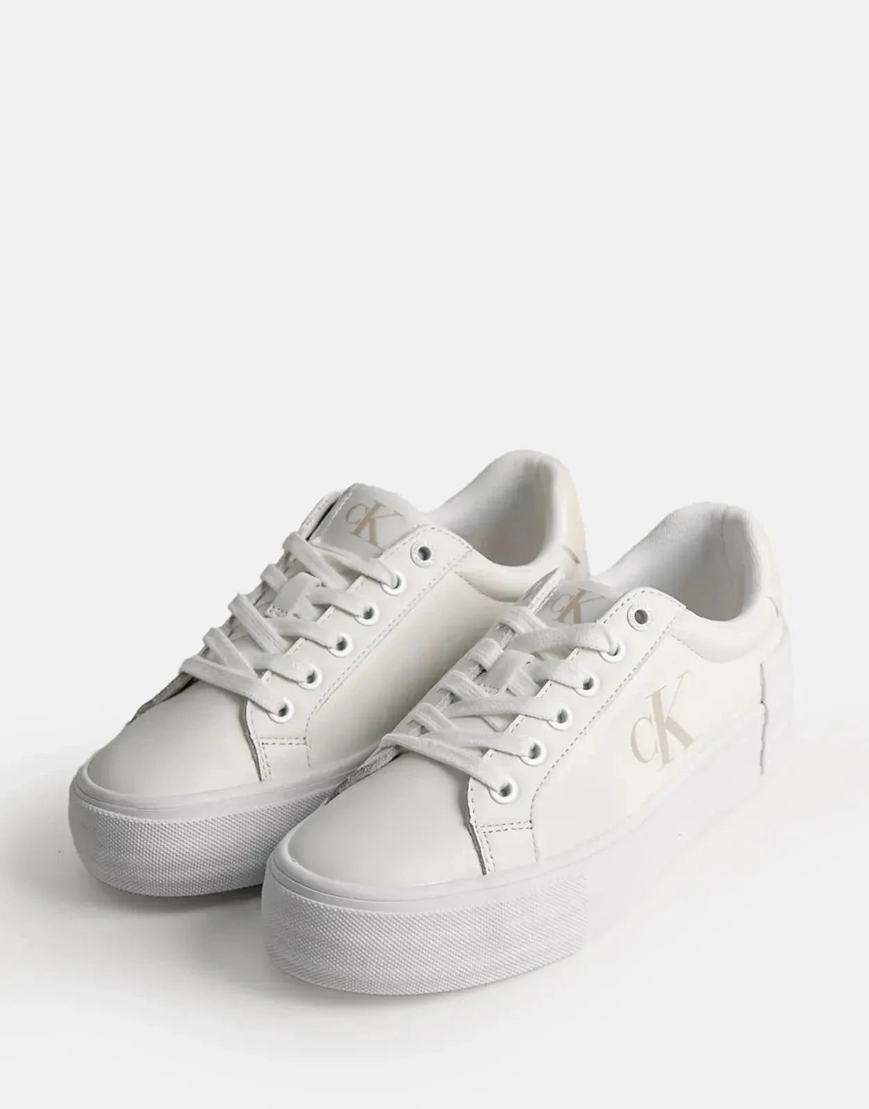 Calvin Klein Vulc Flatform Low White Sneakers