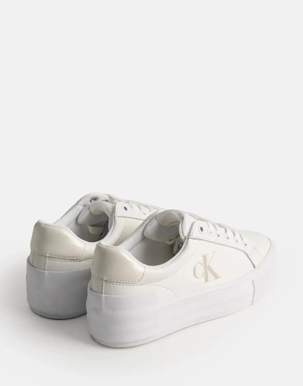 Calvin Klein Vulc Flatform Low White Sneakers