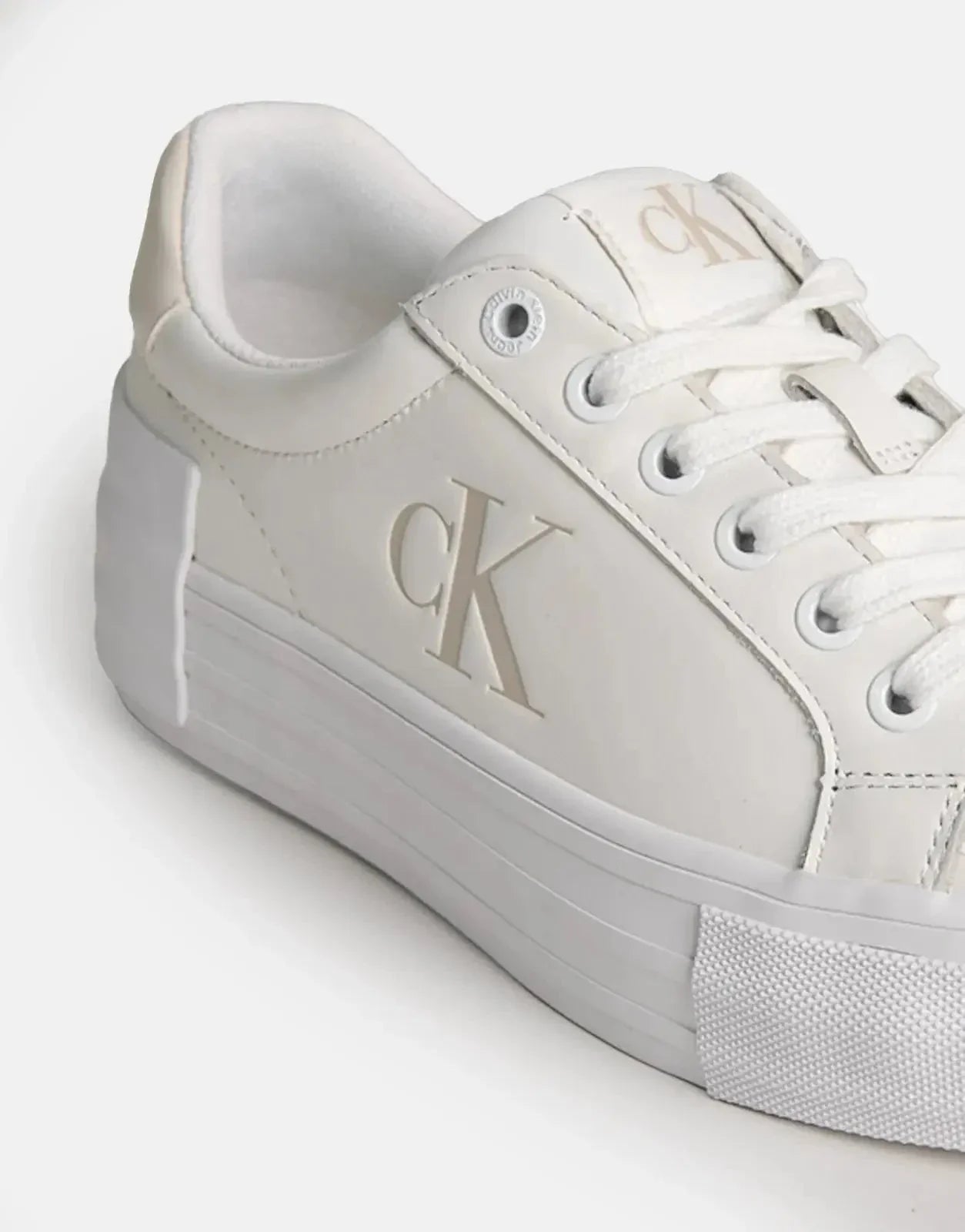 Calvin Klein Vulc Flatform Low White Sneakers