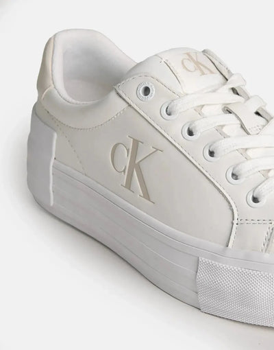 Calvin Klein Vulc Flatform Low White Sneakers